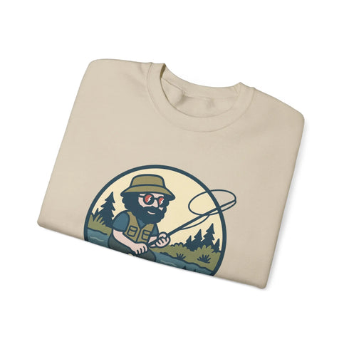 Grateful Dead - Fly Fishin' Jerry | Life is dead. Crewneck Sweatshirt - StealieShop